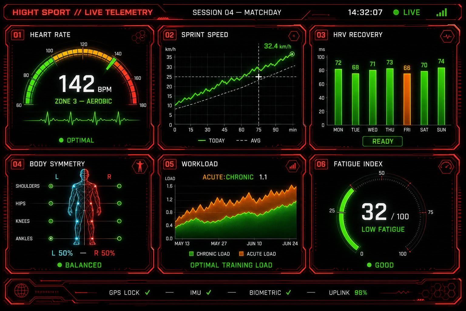 HIGHT performance dashboards